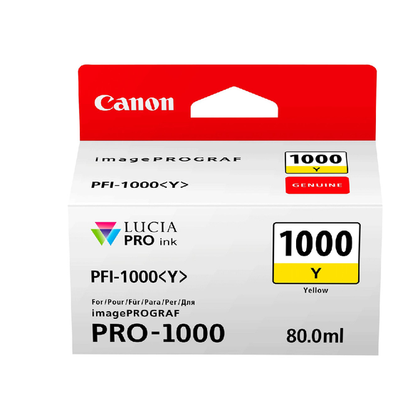 Canon PFI1000 Original Ink - Yellow | PFI1000YE