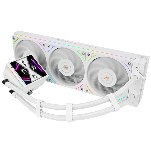 Thermalright Hyper Vision 360 UB Liquid CPU Cooler ARGB White with LCD Screen