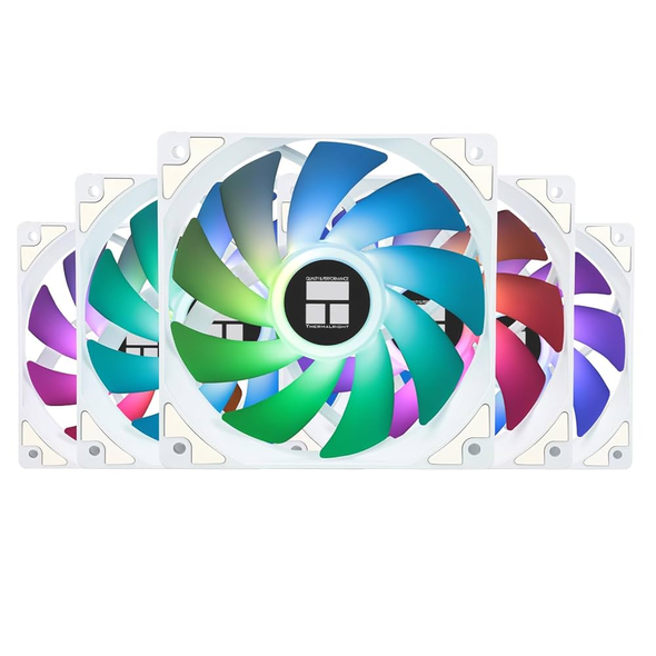 Thermalright TL-C12CW-S X5 120mm White ARGB Case Fan (5-Pack)