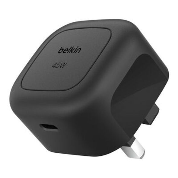Belkin BoostCharge 45W USB-C PD Wall Charger with PPS, Black | WCA013KQBK