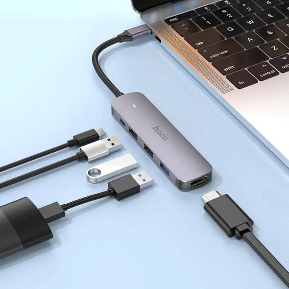 Hoco USB-C 5-in-1 Hub 60W | HB27
