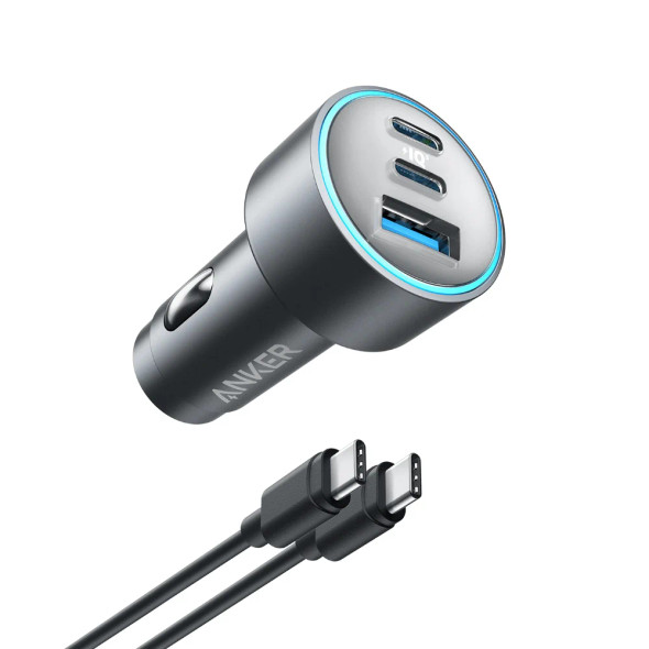 Anker 67W Triple Port Car Charger with USB-C Cable | A2731