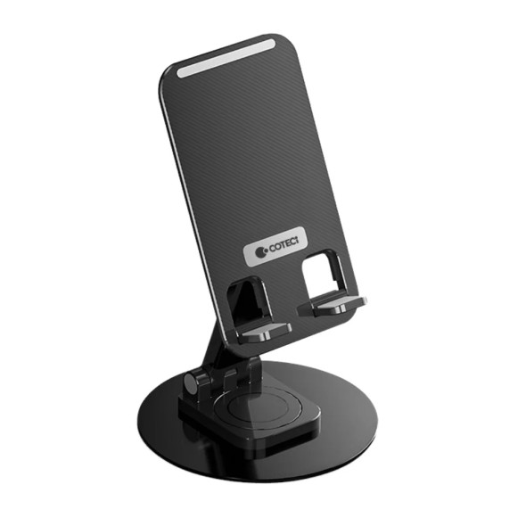 Coteci Rotatable & Foldable Carbon Steel Stand - Black