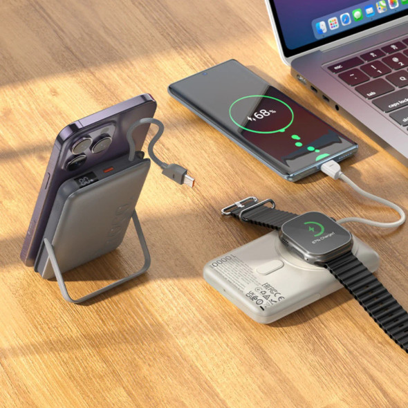 Hoco PD20W Magnetic Power Bank 10000mAh - Grey | Q43