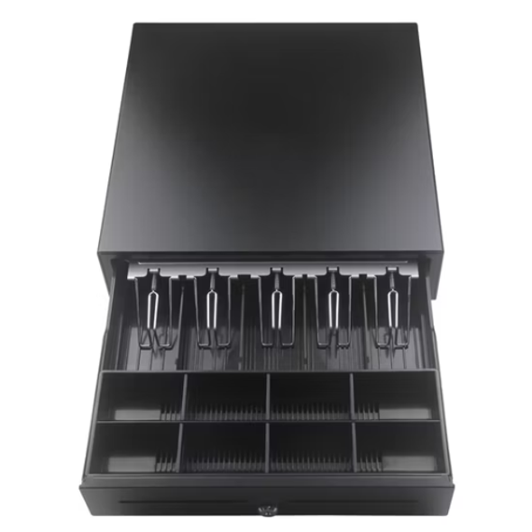 OEM Cash Drawer 405A - Black - 4 Bill & 8 Coin Compartments - Heavy-Duty Metal Construction | 5B8C