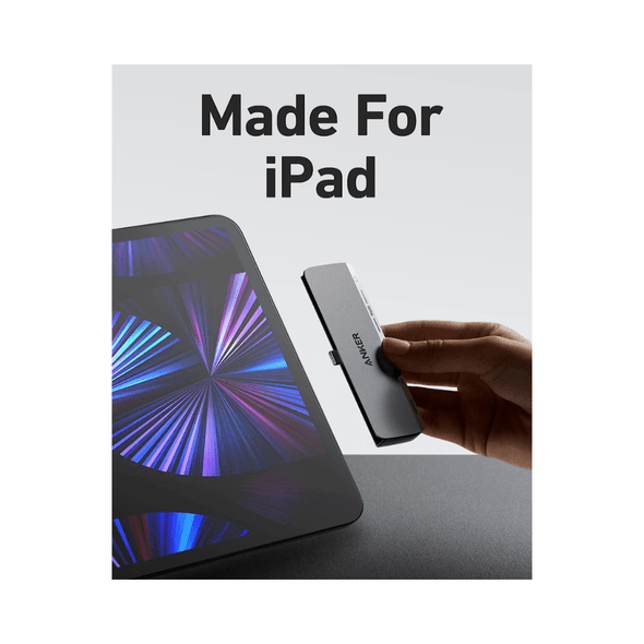 Anker 541 6-in-1 USB-C Hub for iPad - Grey | A8363041