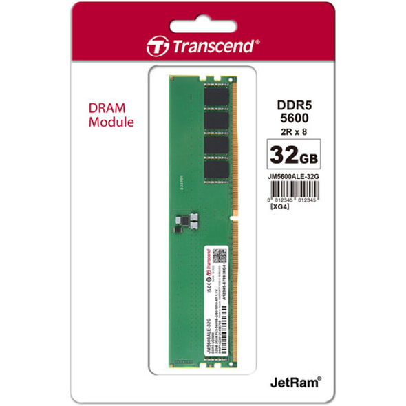 Transcend 32GB DDR5 5600MHz Desktop RAM | JM5600ALE-32G