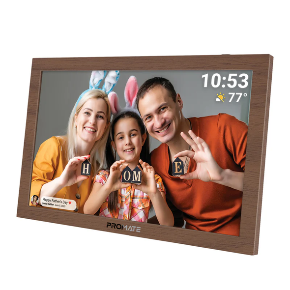 Promate 10.1" Vibrant Full HD Smart Multimedia Wi-Fi Digital Photo Frame | MEMORIA-10