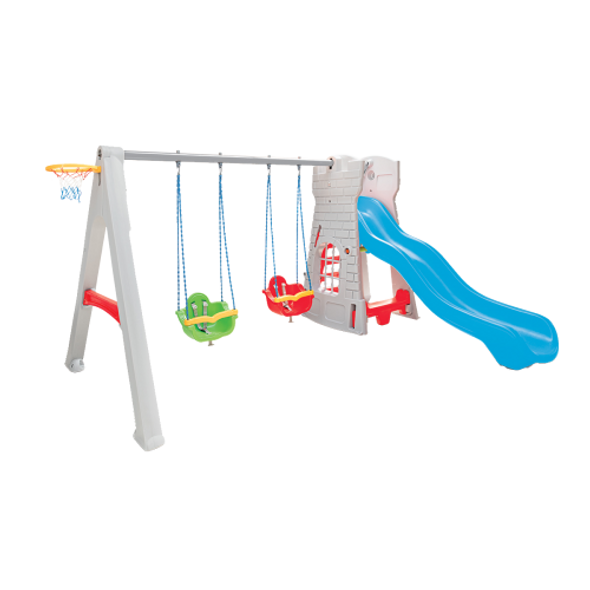 Pilsan Castle Swing and Slide Set | 07-957
