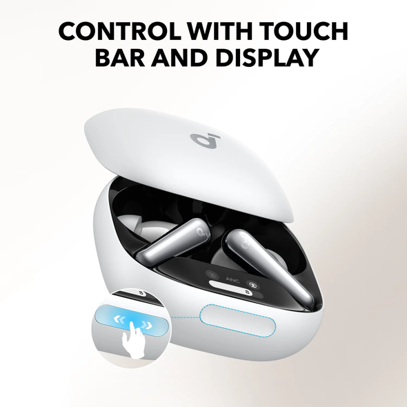 Soundcore Liberty 4 Pro True Wireless Noise Cancelling Earbuds - White| A3954H21