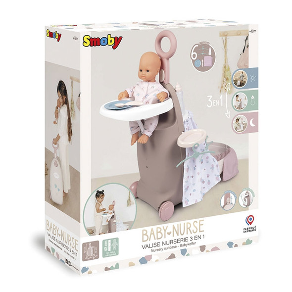 Smoby Baby Nurse Nursery Case 3-in-1 | 220374