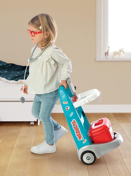 Smoby Medical Electronic Trolley with Accessories | 340207 Smoby Medical Electronic Trolley with Accessories | 340207