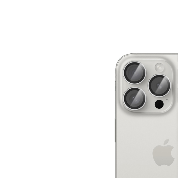 Green Lion Classic Camera Lens for iPhone 16 Pro/Pro Max - White Titanium | GNULLNSS16PMSL