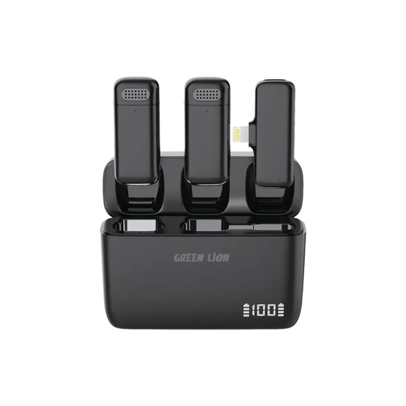 Green Lion Duo Cast Lightning Wireless Mic | GNDCTWMICLGBK