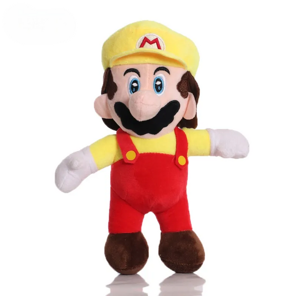 Super Mario Plush Toy 30 cm - Soft Stuffed Figure, Yellow & Red Outfit | 53
