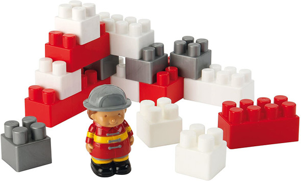 Ecoiffier Abrick Fire Truck with Firefighter and Blocks | 001485 Ecoiffier Abrick Fire Truck with Firefighter and Blocks | 001485