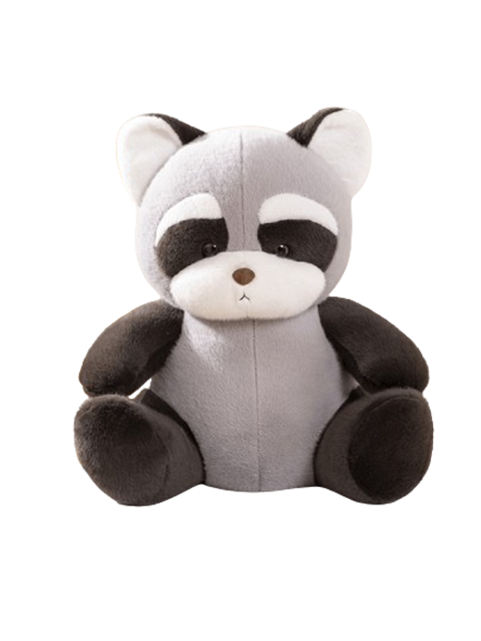 Raccoon Plush Toy 20 cm - Soft Stuffed Gray Animal Doll - Cute Forest Character | 413-1