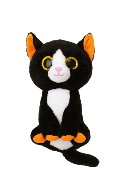 Black & White Cat Plush Toy - Soft Cute Stuffed Animal | 547-1 Black & White Cat Plush Toy - Soft Cute Stuffed Animal | 547-1
