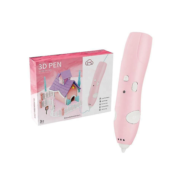 3D Printing Pen – Rechargeable USB Creative Drawing Tool - Pink | 66-34A