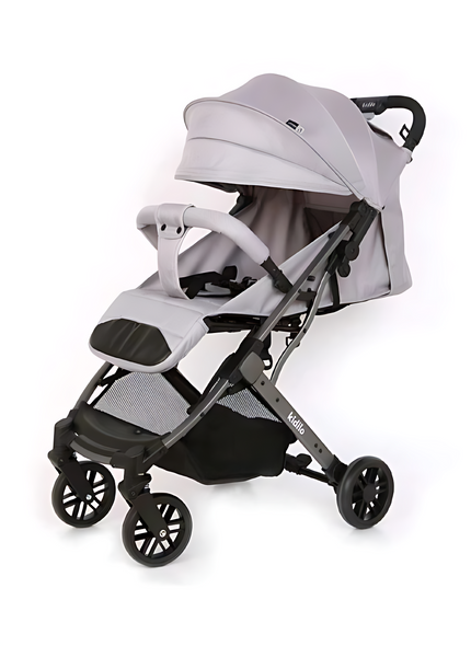 Kidilo Baby Stroller - Foldable Comfort Design, Light Grey | 531-1