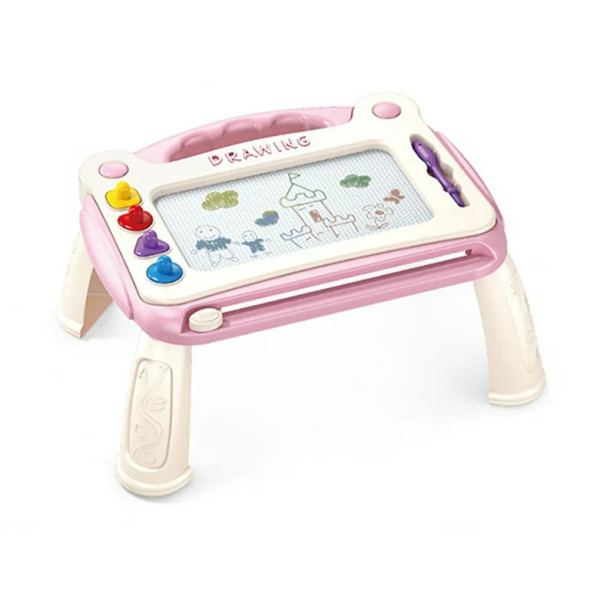Children’s Magnetic Drawing Board with Stand - Pink | 776