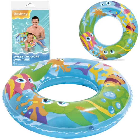 Bestway Inflatable Swim Ring - Sea Life Design | P-36013 Bestway Inflatable Swim Ring - Sea Life Design | P-36013