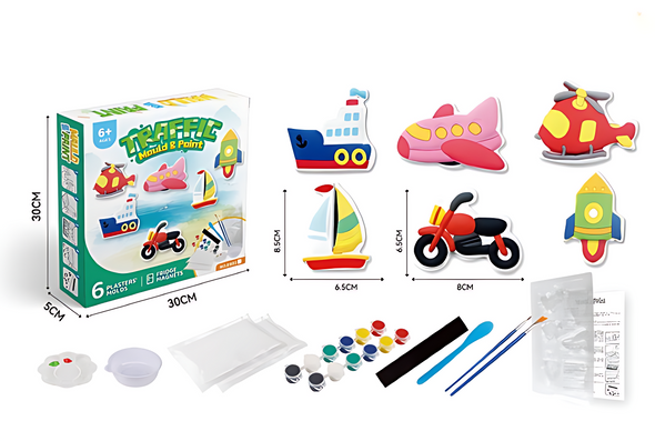 Traffic Mould & Paint - 6 Designs | 8903 Traffic Mould & Paint - 6 Designs | 8903