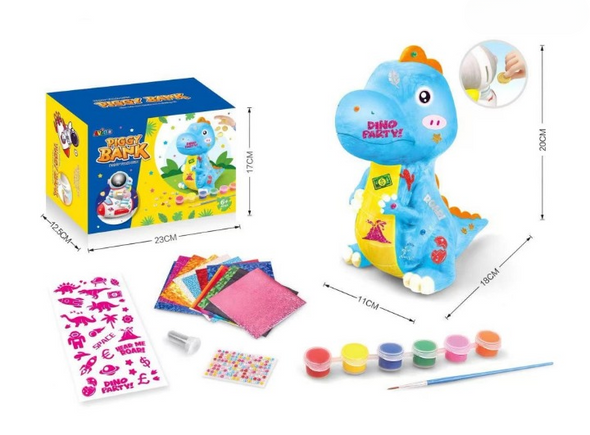 Paint Your Own Dinosaur Piggy Bank Kit | A8803 Paint Your Own Dinosaur Piggy Bank Kit | A8803