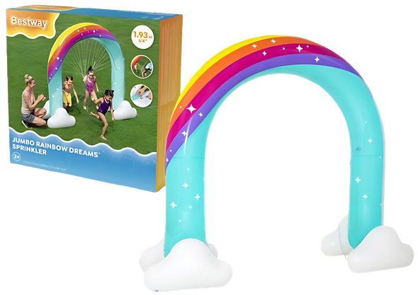 Bestway Inflatable Rainbow Arch Sprinkler for Kids | P-52732 Bestway Inflatable Rainbow Arch Sprinkler for Kids | P-52732