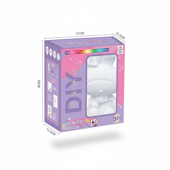 DIY Painted My Melody Piggy Bank Kit | FD888-58 DIY Painted My Melody Piggy Bank Kit | FD888-58