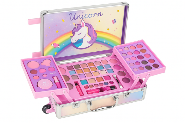 Unicorn Kids' Makeup Kit in Trolley Case | XF-1802D Unicorn Kids' Makeup Kit in Trolley Case | XF-1802D