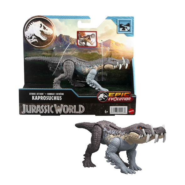 Jurassic World Strike Attack Dinosaur Figure - Kaprosuchus | HLN63 Jurassic World Strike Attack Dinosaur Figure - Kaprosuchus | HLN63