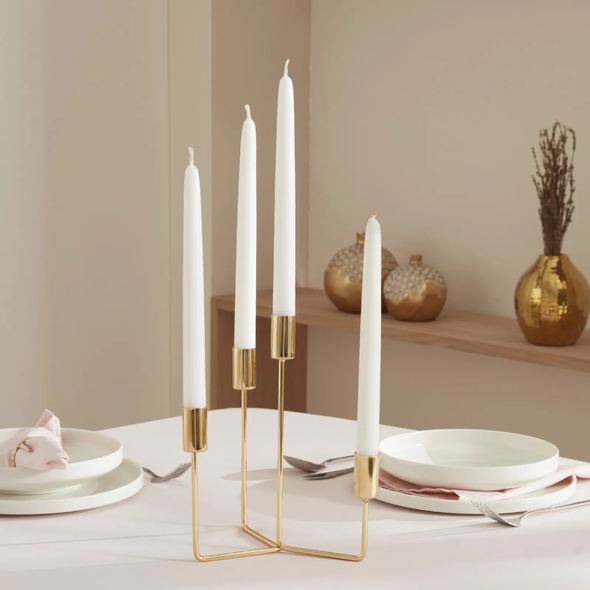 Karaca Home Siela 4Pcs Candlestick [Gold] | 8680214382592