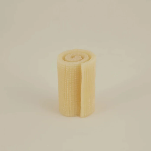 Karaca Home Spin Candle Ecru 12cm | 8680214388587
