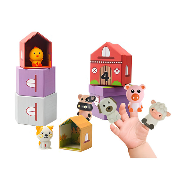 Soft Animal Nesting Box - 18 Pieces Educational Toy Set | 1247 Soft Animal Nesting Box - 18 Pieces Educational Toy Set | 1247