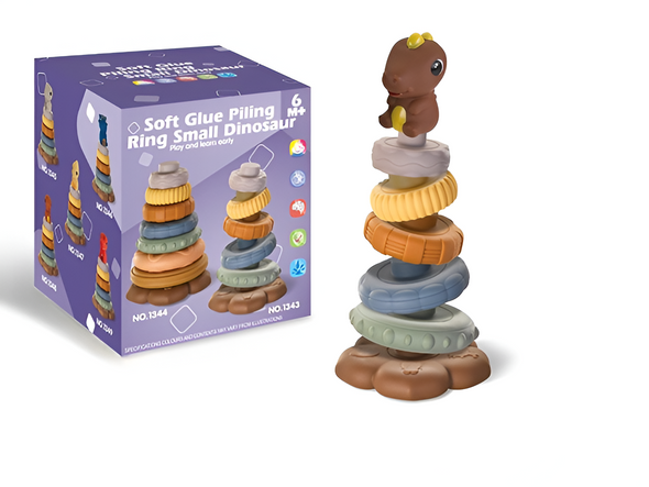 Soft Glue Piling Ring Small Dinosaur Toy | 1352 Soft Glue Piling Ring Small Dinosaur Toy | 1352