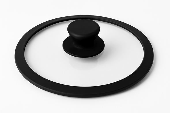 Dorsch LFGB Flat Silicone Glass Lid - 22 cm | Lid-22 Dorsch LFGB Flat Silicone Glass Lid - 22 cm | Lid-22