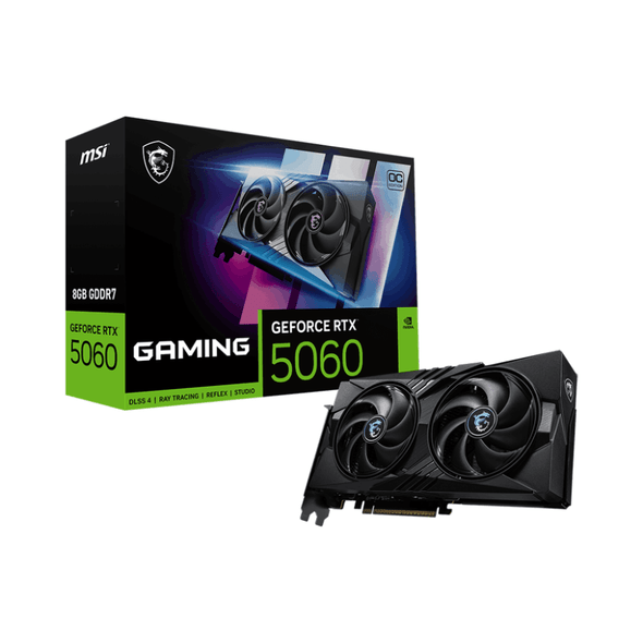 MSI GeForce RTX 5060 8GB GDDR7 GAMING OC Graphic Card | RTX 5060