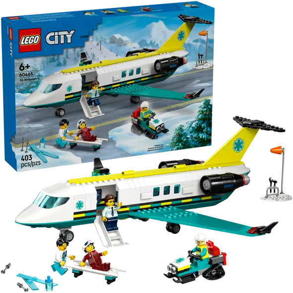 LEGO City Emergency Air Ambulance Airplane - Building Set | 60465