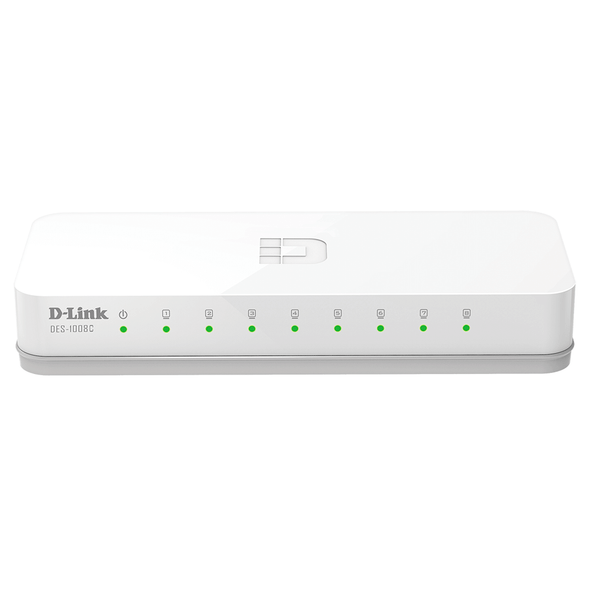 D-Link 8-Port Fast Ethernet Unmanaged Switch | DES-1008C