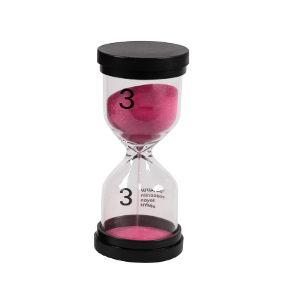 3-Minute Sand Timer - Pink 3-Minute Sand Timer - Pink
