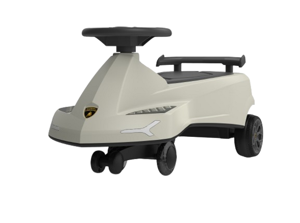 Lamborghini Wiggle Car for Kids Beige Plasma Ride | LB2003