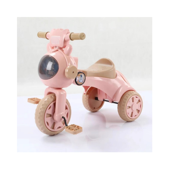 Kids Pedal Tricycle with Light, Toddler Ride-On Bike for Indoor & Outdoor Play - Pink | YYD-512/P