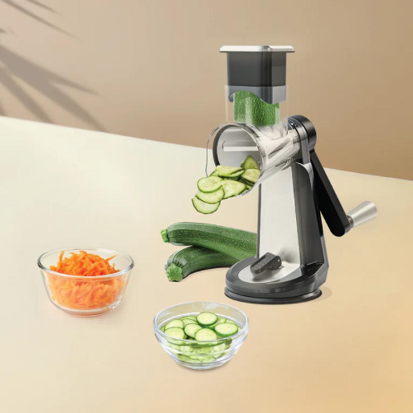 Nutricook 3-in-1 Essentials Grater – Fine and Coarse Grate Plus Slice – Black | NC-RG150