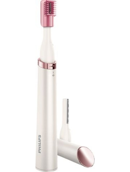 Philips Touch-Up Pen Trimmer - Body & Face Precision Trimmer, Ceramic Pearl White | HP6393/60