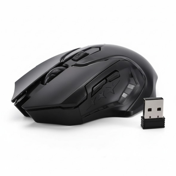 Oem Gaming Mouse Large Yellow Box - Black | MS-GM