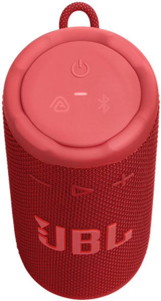 JBL Grip Portable Bluetooth Speaker - Red - Waterproof & Drop-Proof Design - 14 Hours Playtime | JBL-GRIP-RED
