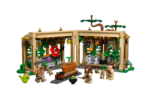 LEGO Hogwarts Castle: Herbology Class - Classroom Greenhouse Playset - 390 Pieces | 76445
