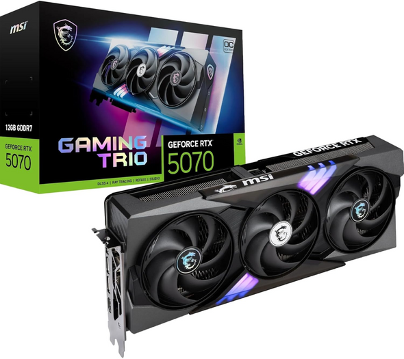 MSI GeForce RTX 5070 12G Gaming TRIO OC Graphics Card | 912-V532-091