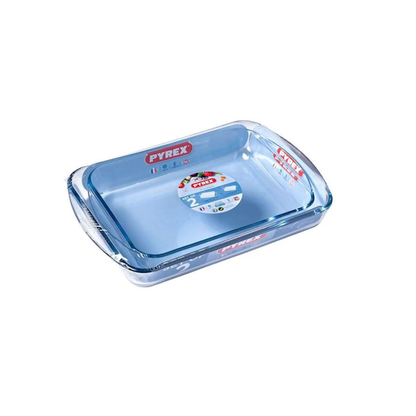 PYREX Classic Rectangular Glass Baking & Roasting Set - 2-Piece (2.6 L & 3.7 L)